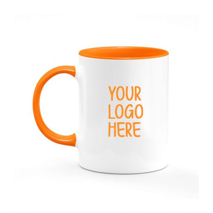 11 oz Red & Orange Coffee Mug main image